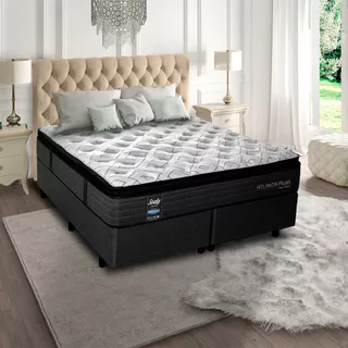 Cama Box King Molas Ensacadas Atlanta Sealy 193x203