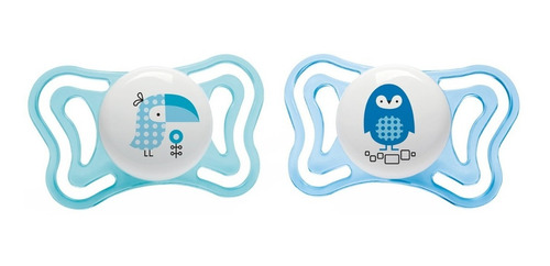 Imagen 6 de 10 de Chupete Ultra Liviano Physio Light De 2 A 6 Meses Pack X 2