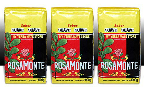 Yerba Mate Rosamonte Suave 3 Kg - Té Argentino 6.6 Lb