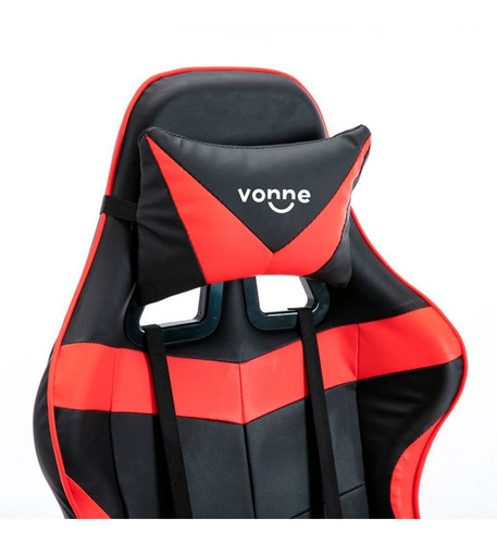 Imagen 4 de 8 de Silla Gamer Pc Sillon Gaming Apoya Pie Escritorio Reclinable