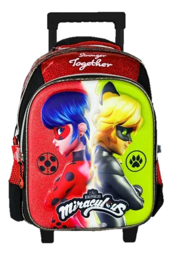 Mochila Ladybug Kinder Con Carro Vs2647