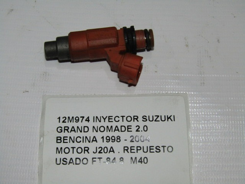 Inyector Suzuki Grand Nomade 2.0 Bencina 1998-2004 J20a