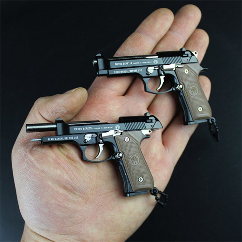 Llavero De Metal Con Pistola De Juguete Glock G17 Modelo 1:3