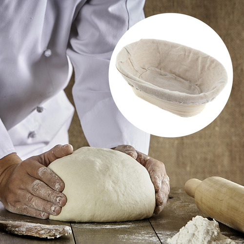 # Cestas De Fermentación De Pan De Ratán Con Forro Molde
