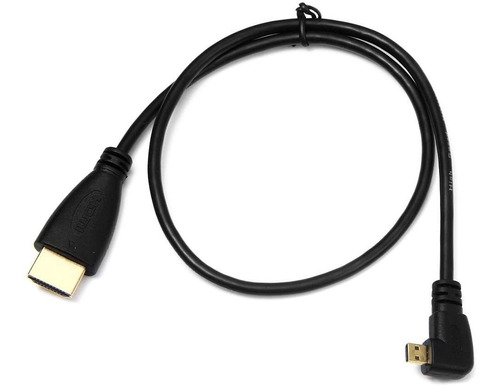Cable Micro Hdmi A Hdmi De Angulo Recto De 50 Cm