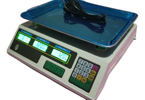 Balanza Digital 40kg Electrónica Doble Visor Blanco 40 Kg