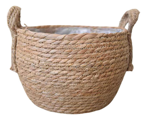 Cesta Tejida Para Maceta, Cubierta Para Maceta 24x24x19cm