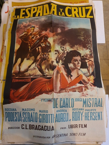 1 Afiche De Cine Antiguo- La Espada Y La Cru...... 727