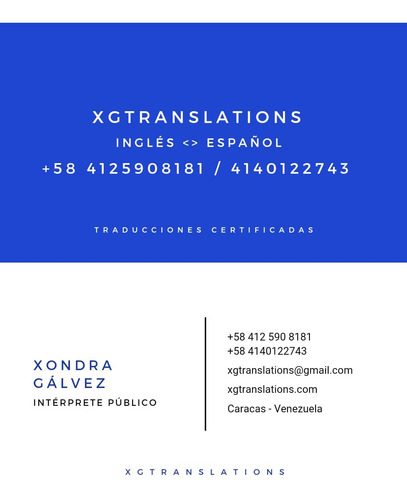 Imagen 3 de 3 de Traducciones Certificadas/oficiales Por Intéprete Público
