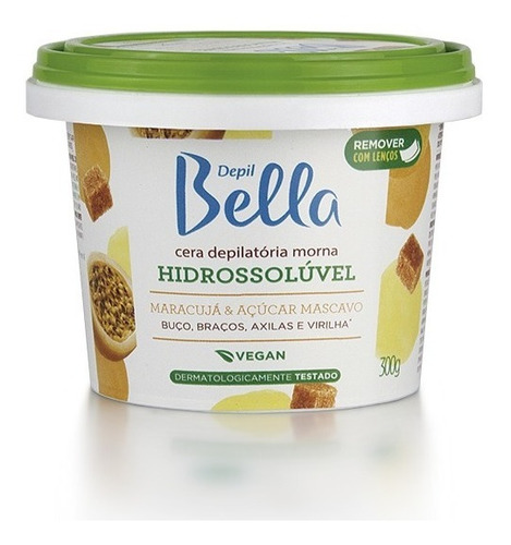 Cera Depilatória Depil Bella P/ Microondas Maracujá 300g