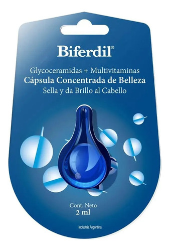 Cápsula Capilar Biferdil Glycoceramidas Multivitaminas X 2ml