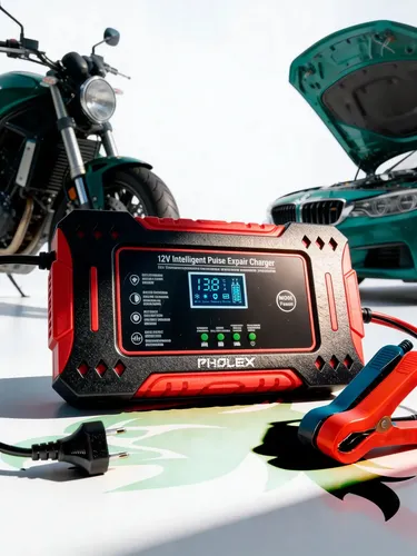 Carregador Inteligente De Bateria 12v 6a Pholex Portátil Rápido A...