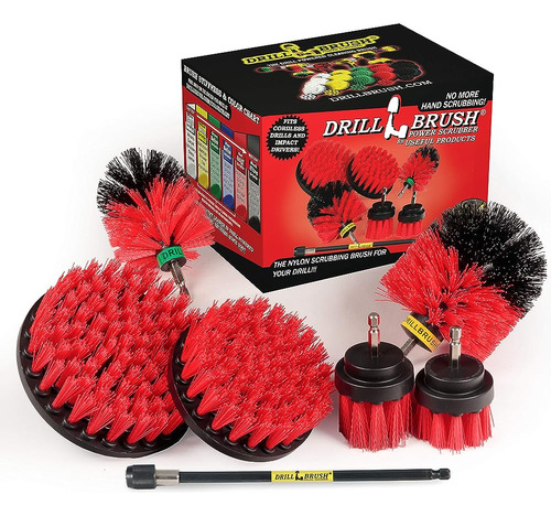 Drillbrush Ultimate Outdoor Cleaning Kit Con Extensión De 7 