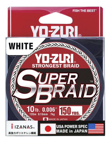 Yo-zuri Yz-sb-10lb-wh-150yd: Supertrenza Blanco 10lb 150yd B