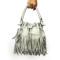 Comprar Carteras Importadas En Flecos Gris. Envios Gratis