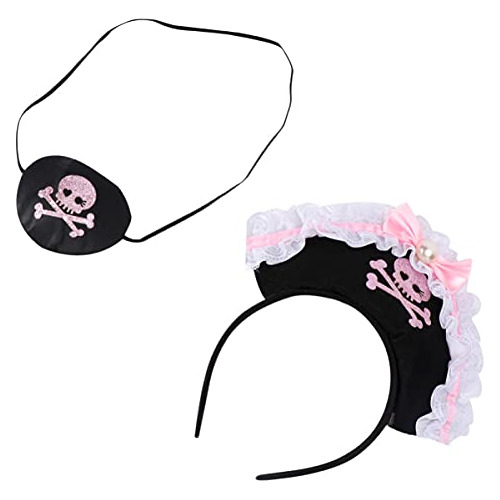 Accesorio Disfraz Niña - Fomiyes Pink Pirate Headband And Sk