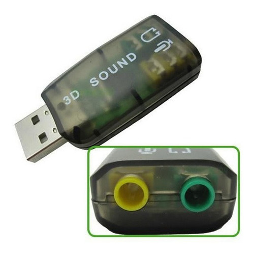 Tarjeta De Sonido Audio 5.1 3d Usb Tipo Pendrive