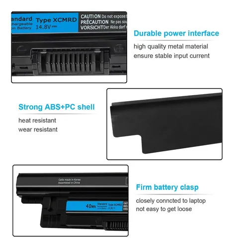 Batería 40wh Xcmrd De 14,8 V Para Dell Inspiron Series R R R