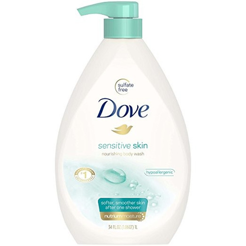 Dove Body Wash De La Bomba, La Piel Sensible, 34 Oz