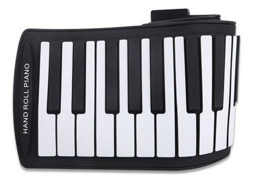 W Portátil 61 Teclas Flexible Roll-up Piano Usb Midi