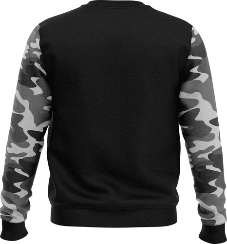 Buzo Negro Gris Camuflado Tactico Militar - Remeras 5145