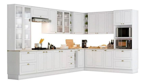 Cozinha Modulada Completa Americana 19 Peças (1 Torre Quente