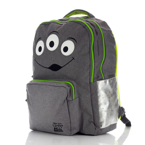 Mochila Toy Story Marcianitos Verdes Original Color Gris Diseño de la tela ALTA CALIDAD