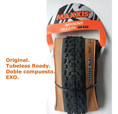 Imagen 2 de 7 de Llanta Mtb Maxxis Ardent 29*2.25. Skinwall / T R / Exo / 2 C