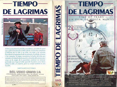 Tiempo De Lagrimas Vhs Time Of Tears (1987) Lou Liotta
