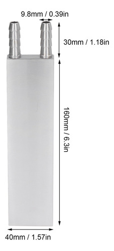 Bloque Refrigeración Agua Termoeléctrico Compacto Aluminio