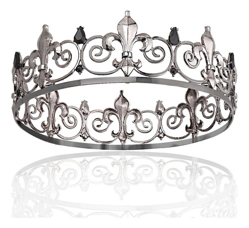 Winvin Royal Full King Crown Metal Crowns And Tiaras Para El