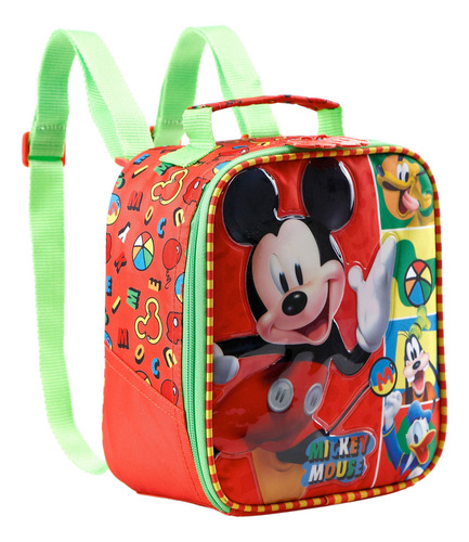 Lancheira Infantil Mickey Mouse Disney Vermelha Xeryus 11614