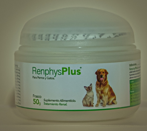 Renal Renphys Plus X 50gr, Perros Y Gatos, Dosis 3 A 5gr Dia