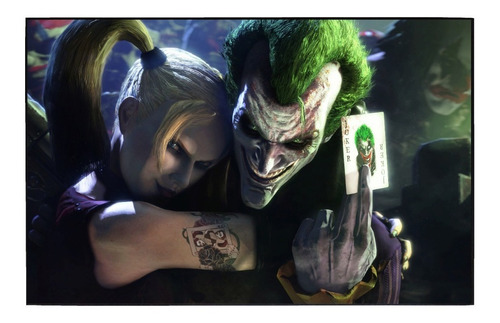 Cuadro De Joker Y Harley Quinn # 2 Ch