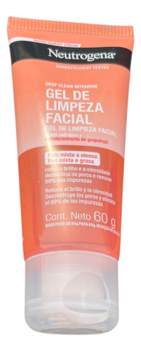 Gel De Limpieza Facial Neutrogena Deep Clean Piel Mixta 60g