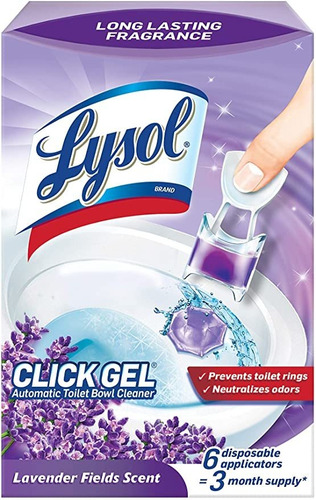 Lysol Limpiador Automático Para Inodoros, Lavanda, 6 Unida.