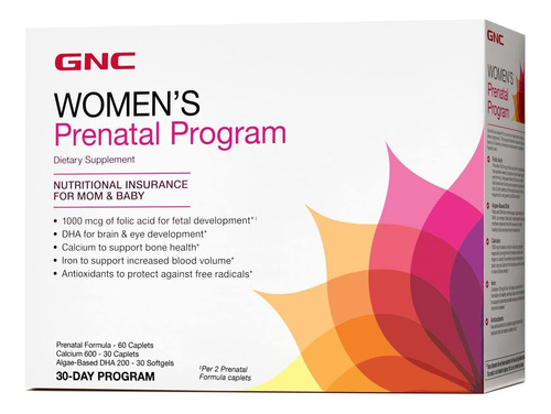 Suplemento Prenatal Para Mujeres Vitapak Gnc 60comprimidos