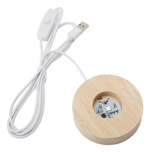 Interfaz Usb Ed Base L, Material Redondo De Madera De Roble,