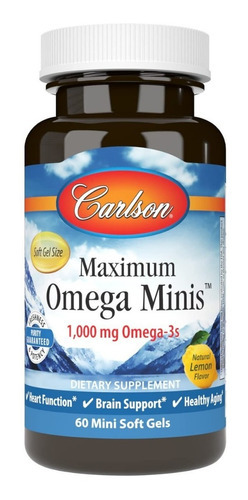 Omega 60caps - Carlson - Unidad a $5065