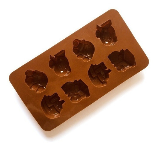 Molde Para Chocolates Molde Silicona Barco Carro Tren