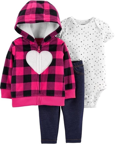 Carter´s. Set 3p. Campera  Polar  6 Meses