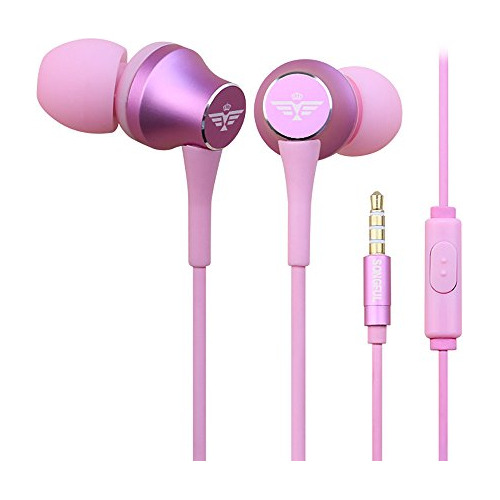 Earbuds In Ear Audifonos Para iPhone Samsung iPad iPod Rosa