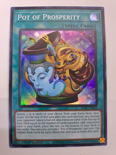 Pot Of Prosperity Ra01-en066 Super Rare Yugioh 