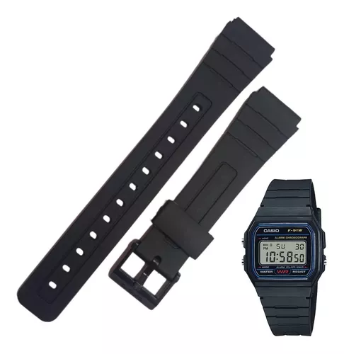 RELOJ CASIO F-91W correa nato 