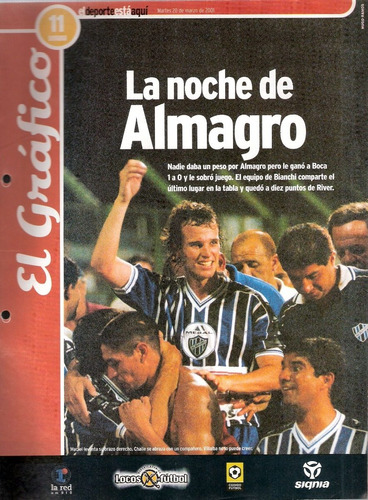 El Grafico El Deporte Esta Aqui Semana 11 Año 2001