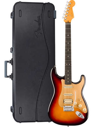 Guitarra Fender American Ultra Ii Stratocaster Hss Ebony Fin