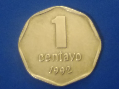 Moneda 1 Centavo 1992 Argentina Escasa Money Argentina 