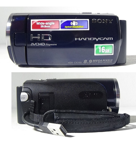 Filmadora Sony Hdr-cx260 Full Hd Entrada Microfone