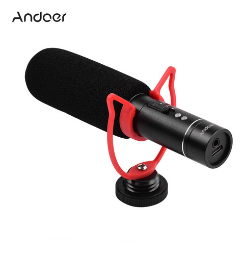 Microfone De Vídeo Andoer Acessórios De Microfone Condensa
