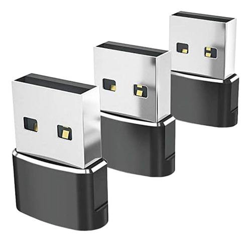 3 X 2x3 Piezas Adaptador Tipo.1 A Usb 2.0 Enchufe 3 Piezas